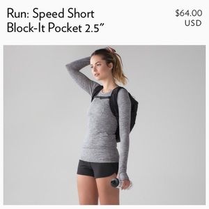 Lululemon Run Speed Short 6